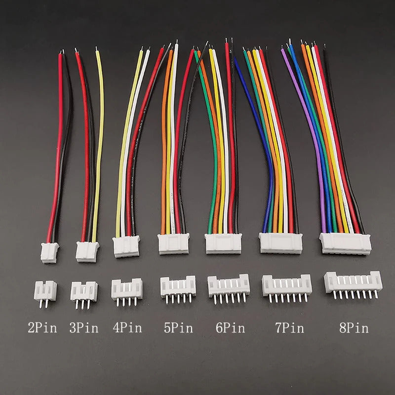 5 x SETS MINI MICRO JST PH2.0 2.0mm 2/3/4/5/6/7/8 PIN CONNECTORS