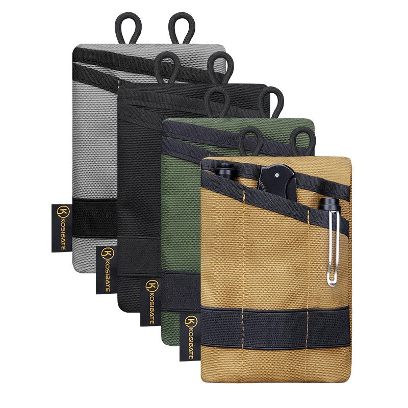 KOSIBATE H250 EDC POUCH MOLLE TACTICAL WALLET NYLON CARD KEY BELT OUTDOOR BAG