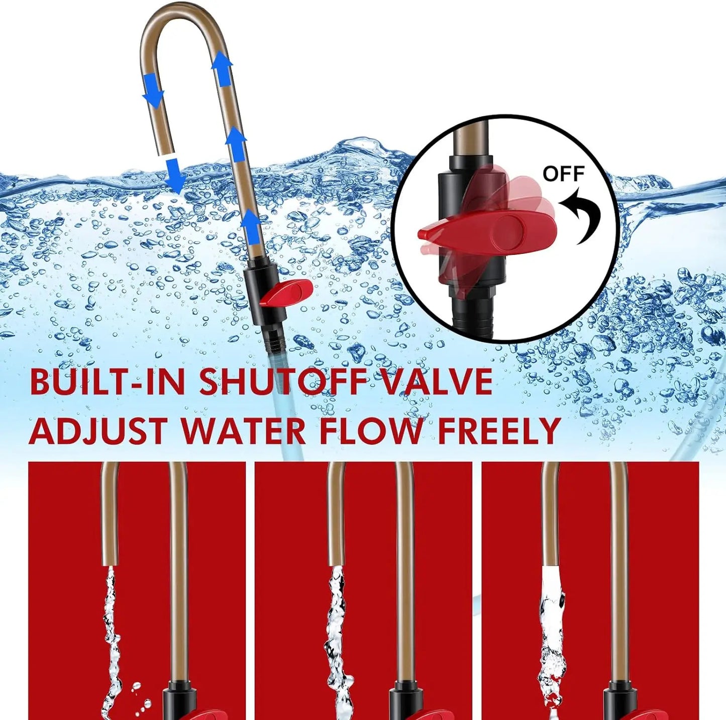 AQUARIUM HOOK OVER PIPE WITH TAP