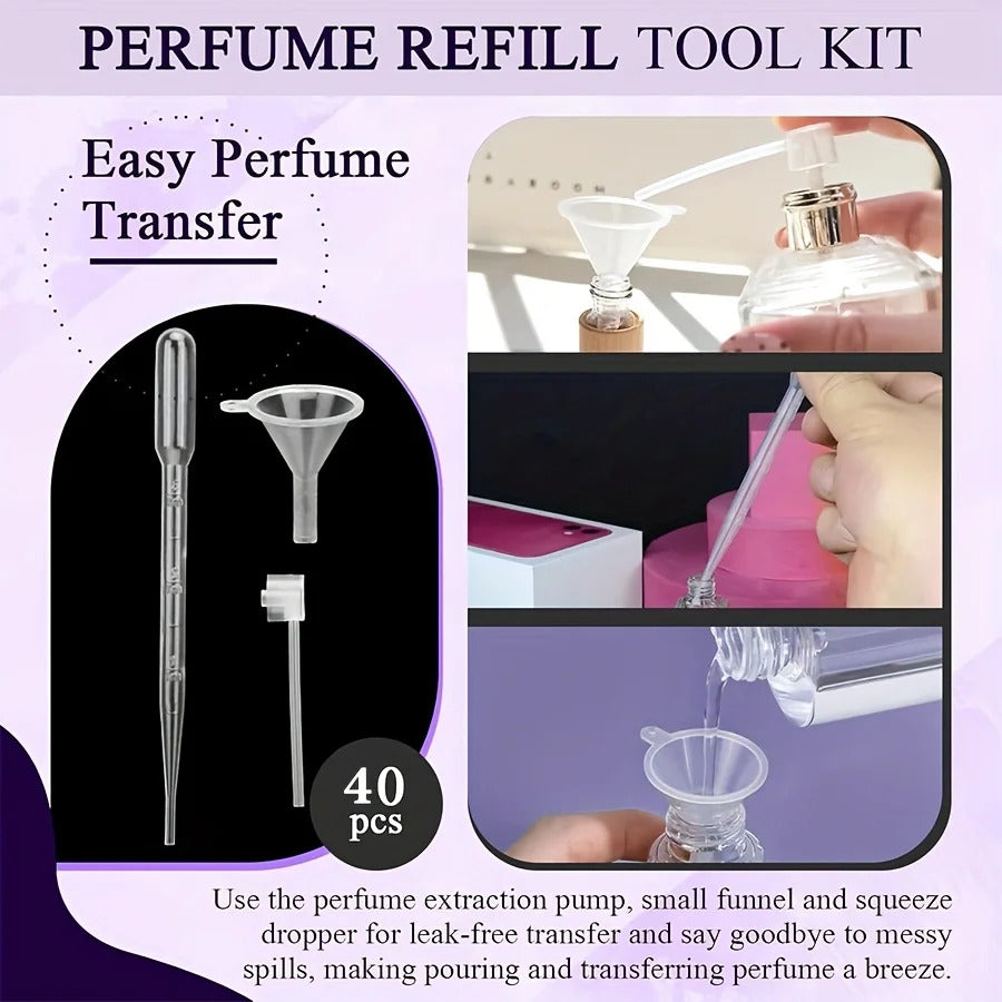 40 PIECE PERFUME REFILL SET