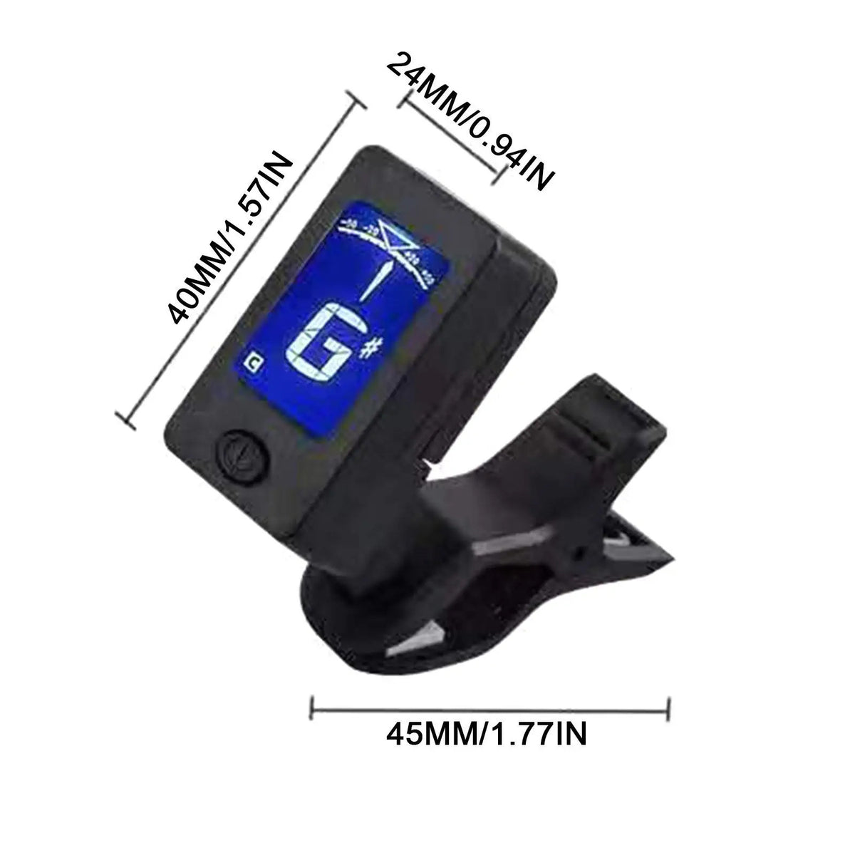 PROFESSIONAL CLIP ON 360 DEGREE ACOUSTIC GUITAR TUNER WITH LCD SCREEN