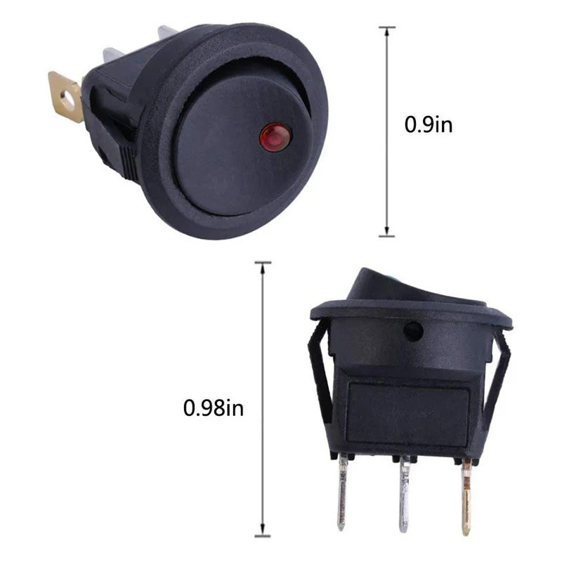 20 x ON OFF ROCKER SWITCH WITH LED