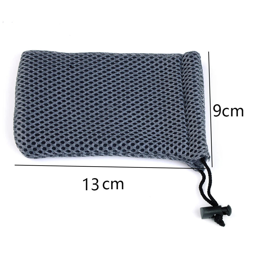 10 x NYLON MESH DRAWSTRING GIFT BAGS 9 x 13CM – JEWELLERY & GIFT POUCHES