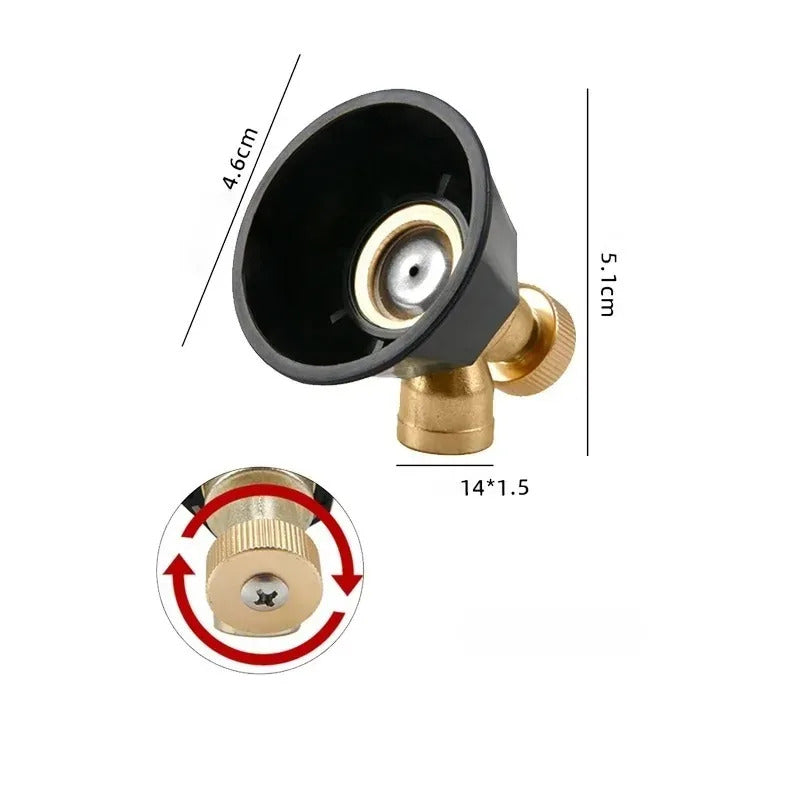 3 x ADJUSTABLE HIGH PRESSURE TORNADO SPRAY NOZZLE
