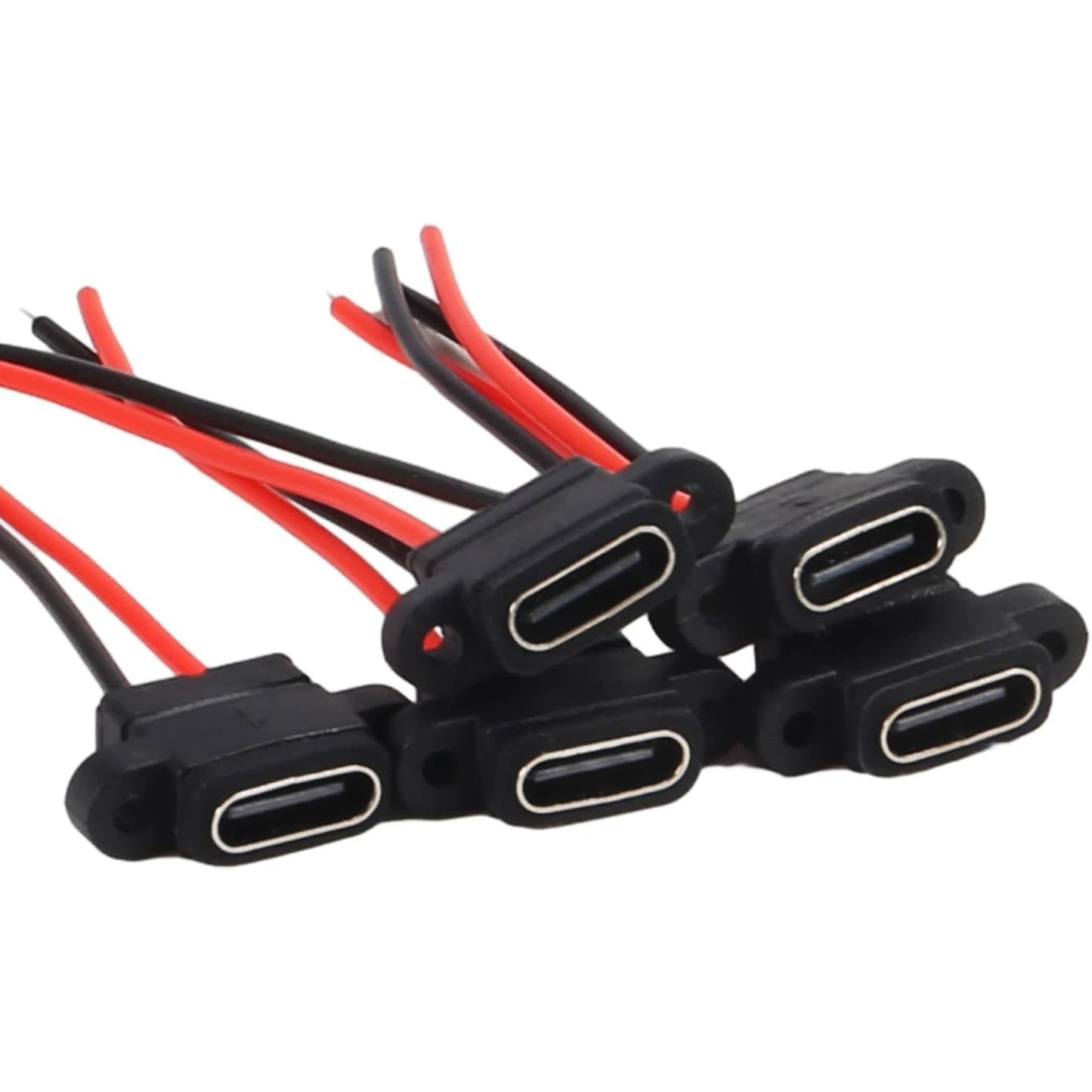 10 x USB TYPE C 2 PIN WATERPROOF FEMALE SOCKETS