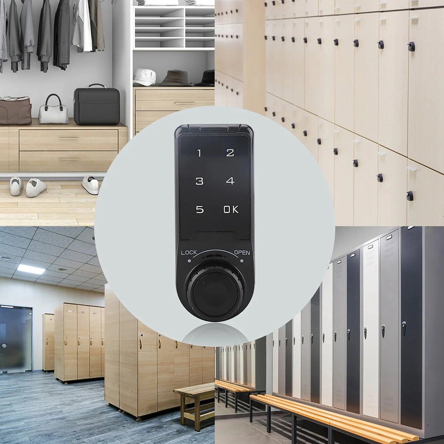 TOUCH KEYPAD ELECTRONIC LOCK - DIGITAL PASSWORD CABINET LOCK