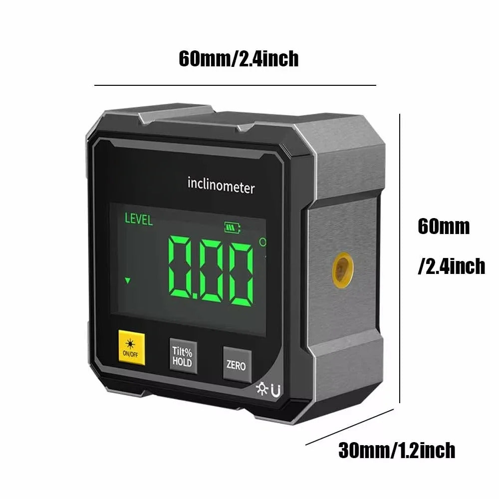 MAGNETIC DIGITAL ANGLE GAUGE - DUAL LASER PROJECTION
