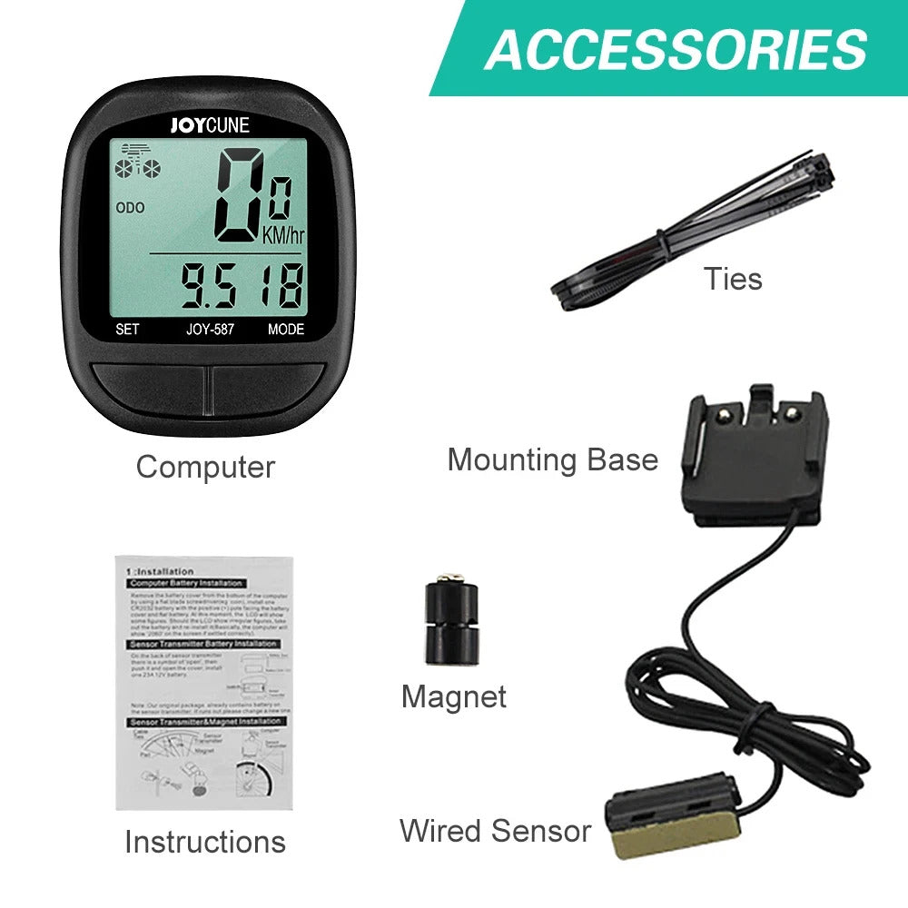 BIKE COMPUTER SPEEDOMETER LED DISPLAY