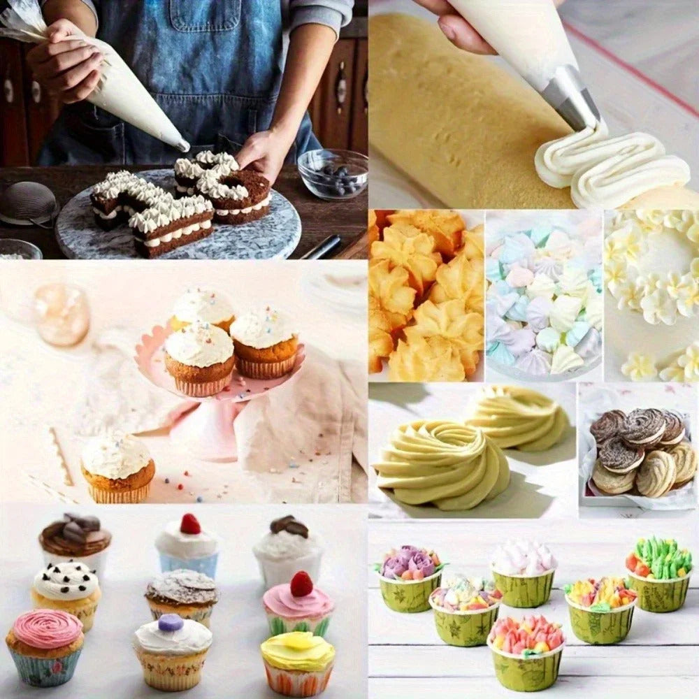 100 x DISPOSABLE PIPING BAGS 20x30cm