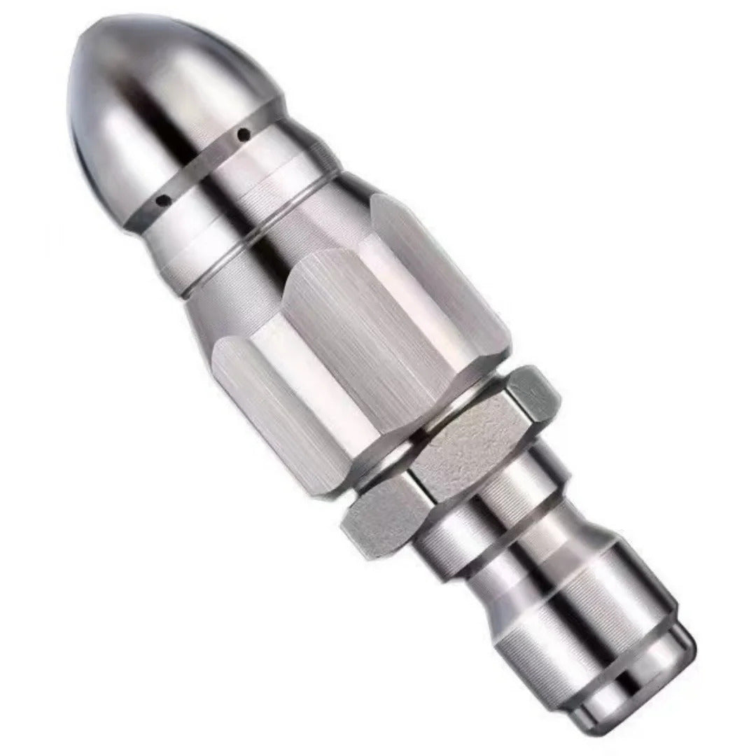 HIGH PRESSURE WATER DRAIN CLEANING NOZZEL 1/4" QUICK CONNECT