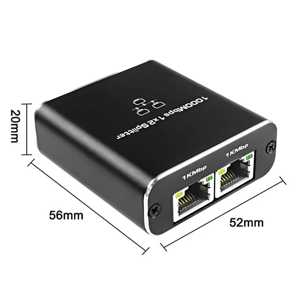 2 WAY RJ45 SPLITTER SWITCH 1000MBPS