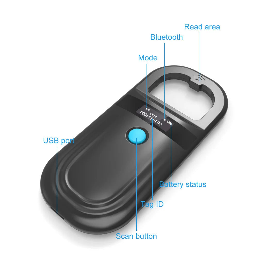 PET MICROCHIP READER - RFID134.2KHz 125KHz