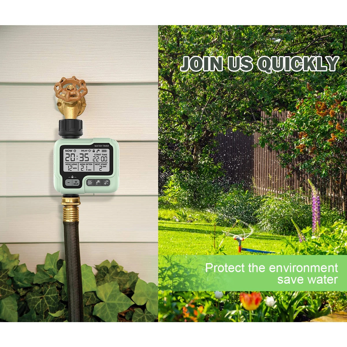 AUTOMATIC WATER TIMER GARDEN IRRIGATION MACHINE