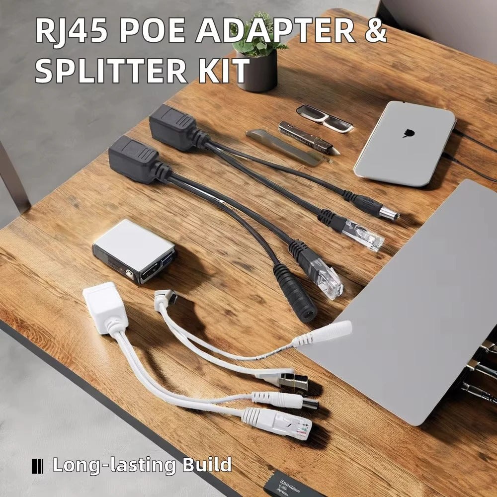 1 PAIR PASSIVE PoE INJECTOR & SPLITTER