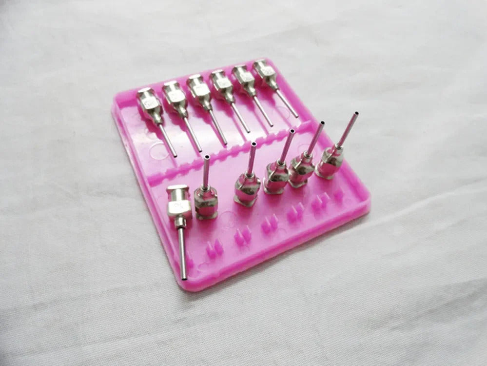 5ml & 10ml GLASS SYRINGE SET WITH 14 DISPENSING ENDS
