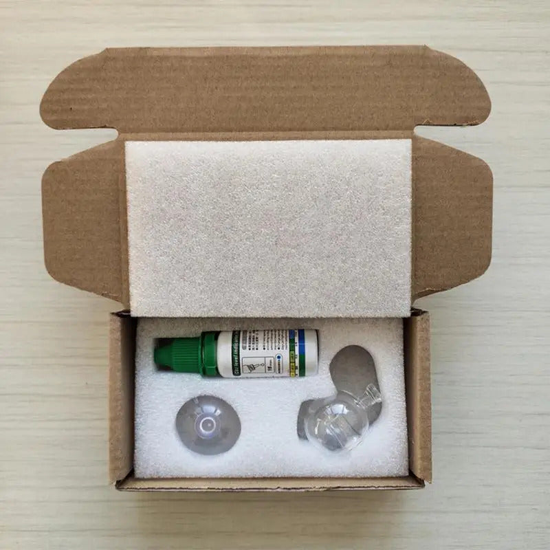 AQUARIUM CO2 INDICATOR SOLUTION 15ml & GLASS MONITOR