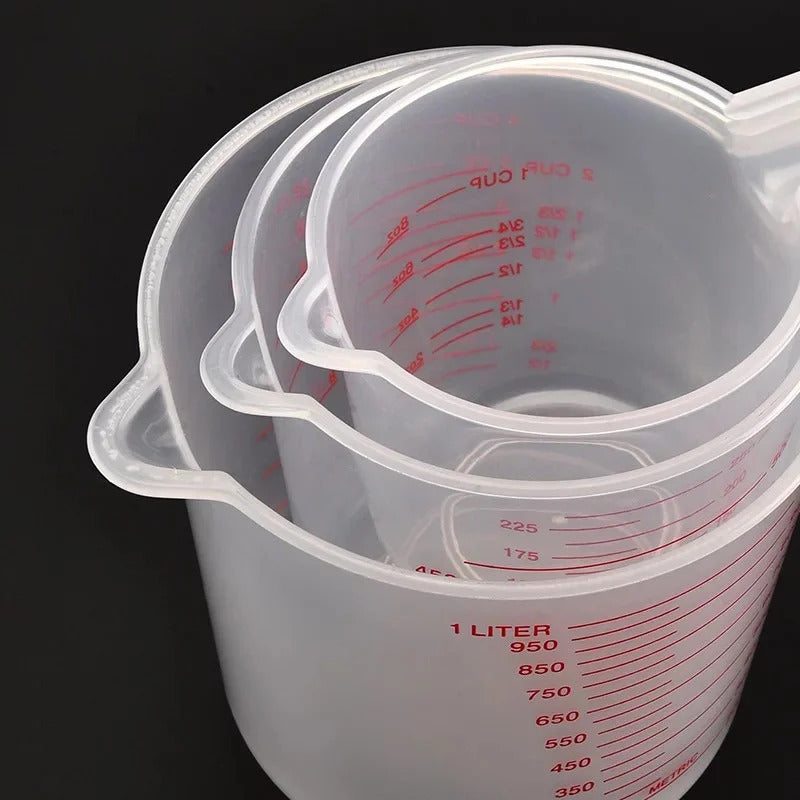 3 x MEASURING JUG SET 250ml 500ml 1000ml