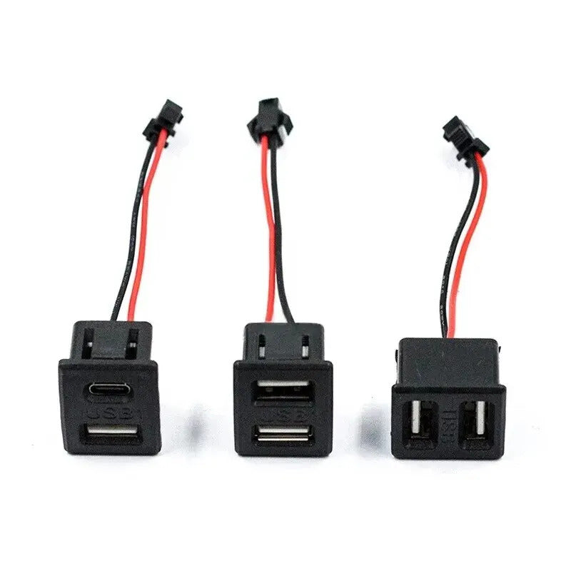 PANEL MOUNT USB TYPE A & C FEMALE CHARGING PORTS