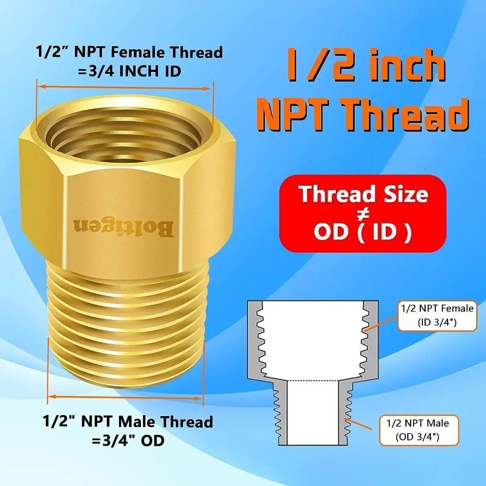 BRASS CHECK VALVE 1/2" FEMALE TO MALE