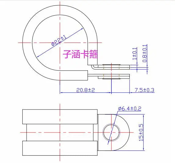 STAINLESS STEEL & RUBBER HOSE PIPE CABLE CLIPS 6 - 40mm