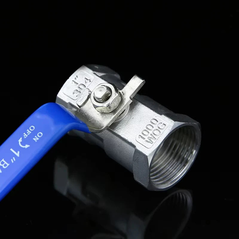 STAINLESS STEEL BALL VALVE 1/2" 3/4" FEMALE - FEMALE