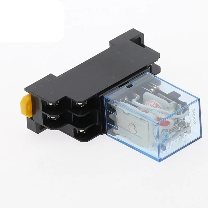 12V 24V 240V DC AC 10A 8PIN COIL POWER RELAY & SOCKET BASE DPDT