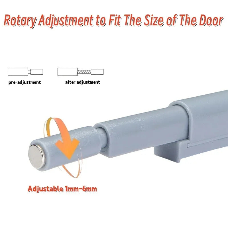 10 x MAGNETIC PUSH TO OPEN CUPBOARD DOOR MECHANISMS