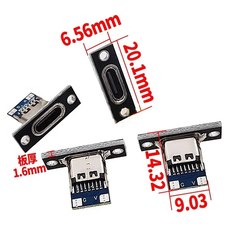 20 x TYPE C USB JACK 3.1 FEMALE 2 or 4 PIN