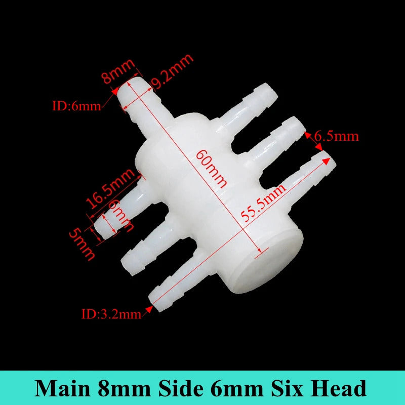 6 WAY WATER / AIR SPLITTER - AQUARIUM / POND