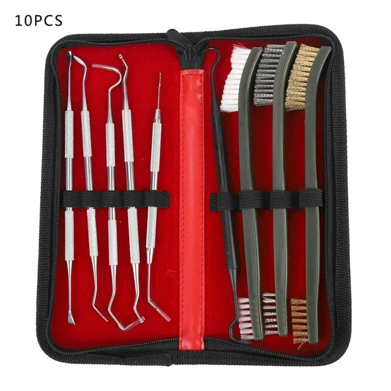 CLEANING BRUSH & PICK SET IN CASE 9 PACK