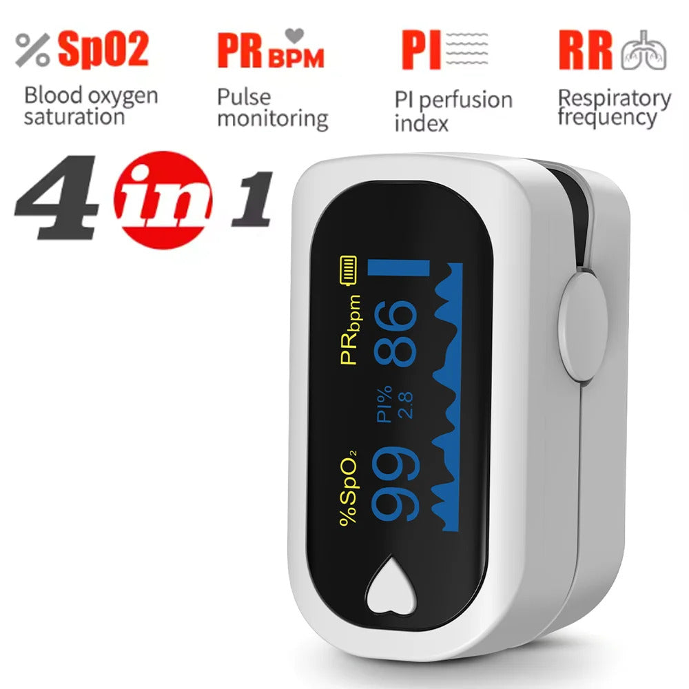 FINGER PULSE OXIMETER HEART RATE MONITOR