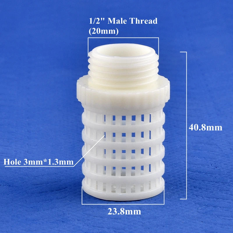 AQUARIUM / POND STAINLESS STEEL PLASTIC OUTFLOW STRAINER 1/2" 3/4" 1"