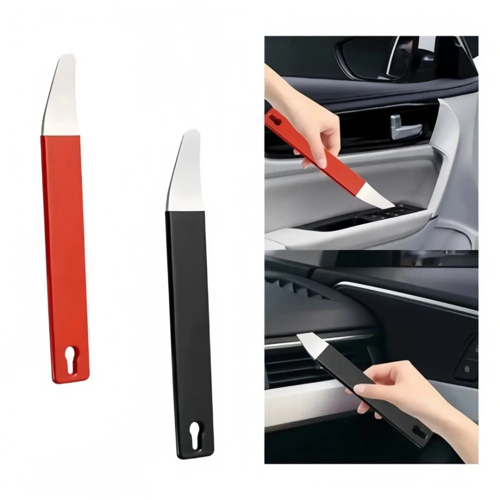 CAR TRIM REMOVAL CROWBAR STAINLESS STEEL DOOR PANEL DASH INTERIOR PRY TOOL 17.5CM