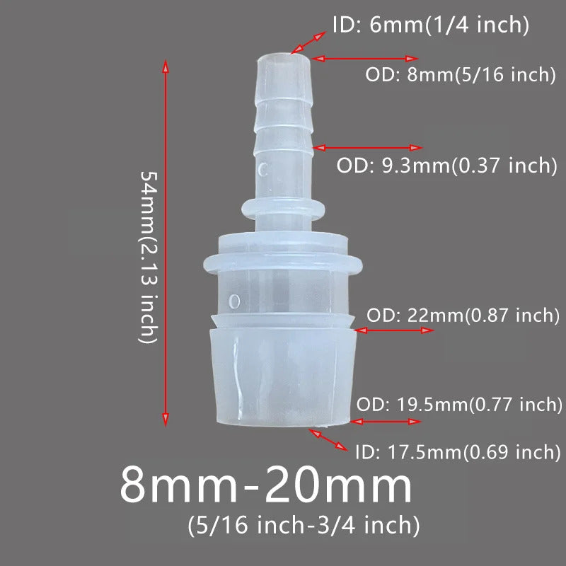 6 8 10 12 16 20 25mm REDUCING BARB CONNECTOR