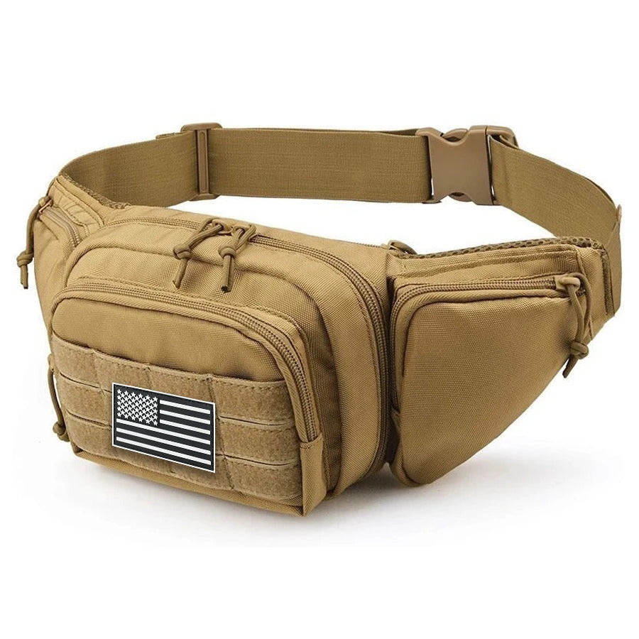 TACTICAL CROSSBODY WAIST BAG RUNNING CYCLING SPORTS BELT POUCH PHONE KEY HOLDER