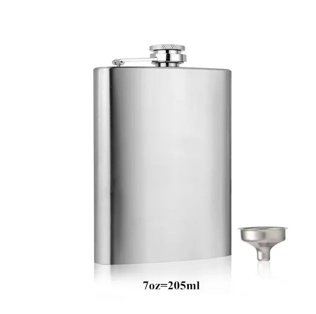 STAINLESS STEEL HIP FLASK 4oz 7oz 10oz