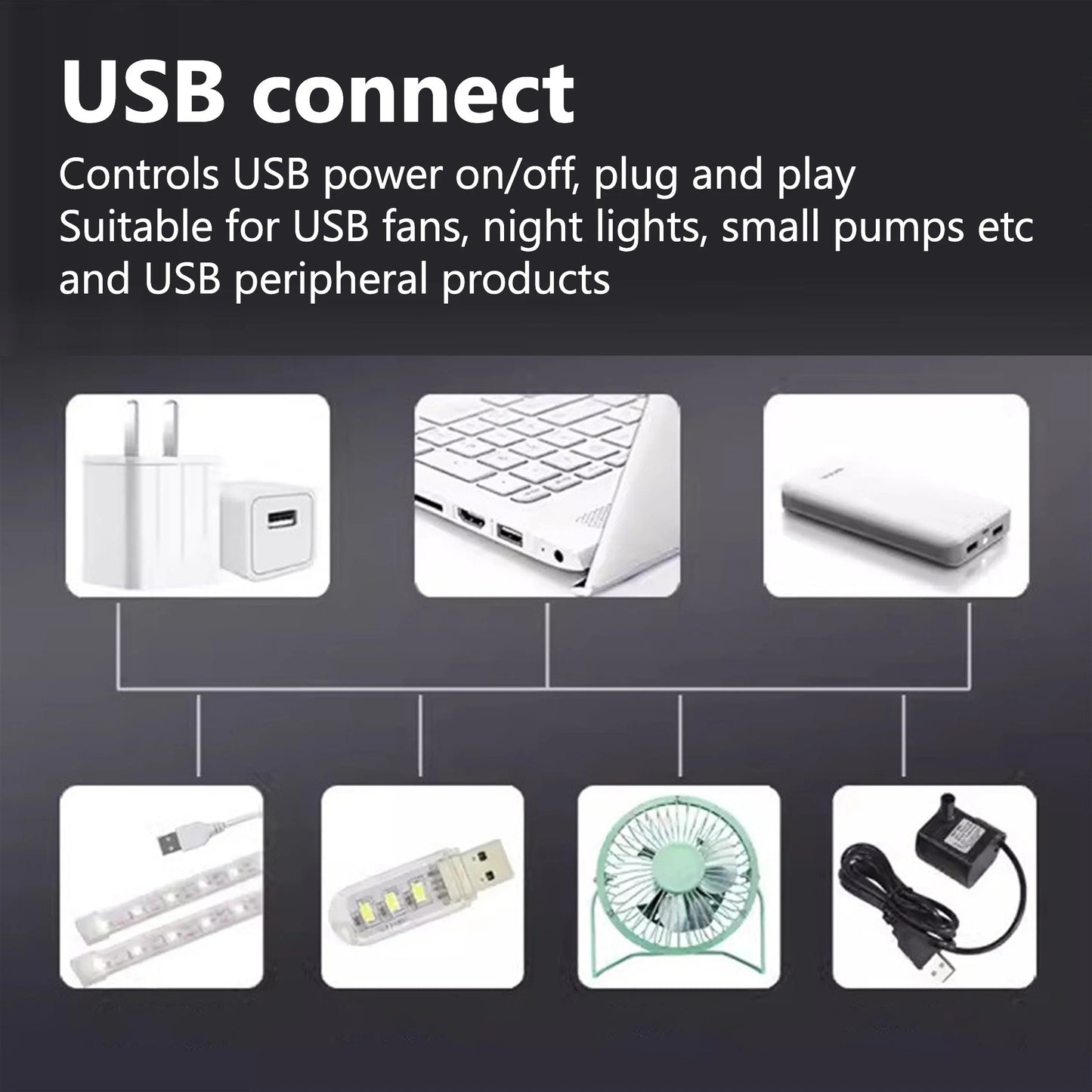 WIRELESS RF REMOTE CONTROL USB SWITCH