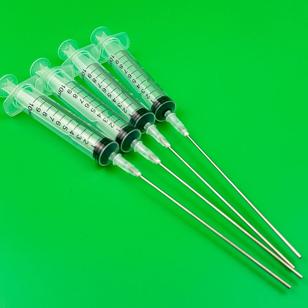 4 x MARINE DOSING / FEEDING SYRINGES WITH LONG NOZZLES