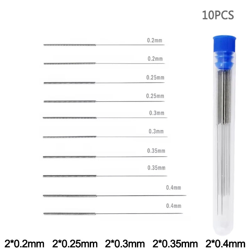 5PC 3D PRINTER NOZZLE / WASHER JET CLEANING NEEDLES 0.2-0.4MM
