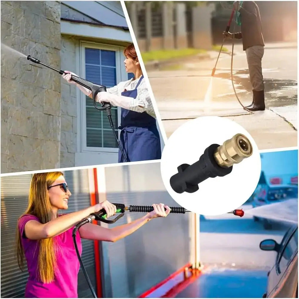 KARCHER COMPATABLE 1/4" QUICK CONNECT ATTACHMENT & 5 JETS