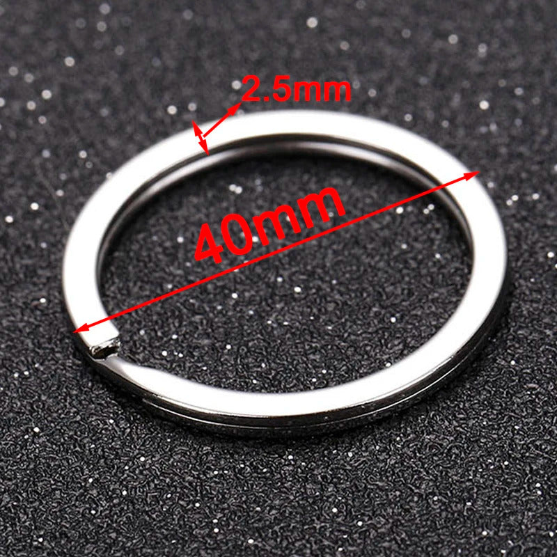 20 x STAINLESS STEEL SPLIT RINGS KEYRINGS - 15mm 30mm 40mm