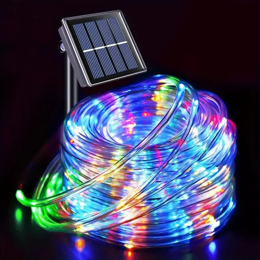 12m SOLAR COLOUR CHANGING LED ROPE LIGHT KIT