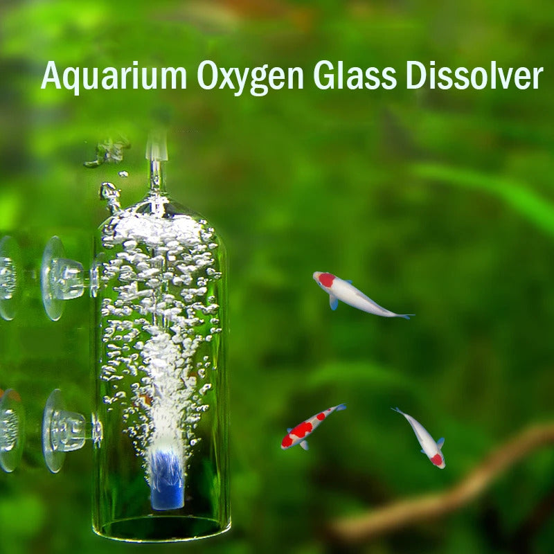 AQUARIUM OXYGEN DISSOLVING GLASS BUBBLE COUNTER TOOL