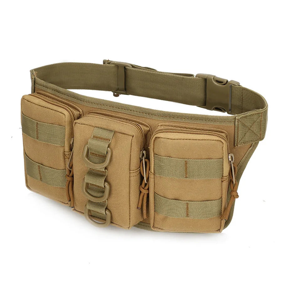 TACTICAL WAIST BAG HUNTING MOLLE POUCH TRIPLE POCKET OUTDOOR CAMPING CYCLING