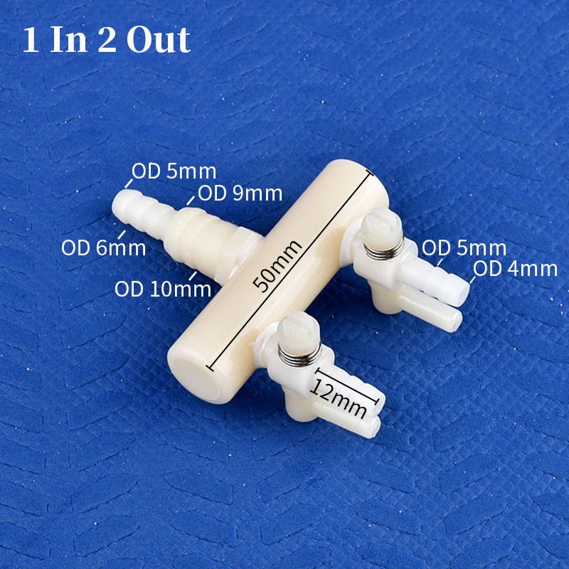 AQUARIUM / POND AIR SPLITTER WITH TAPS