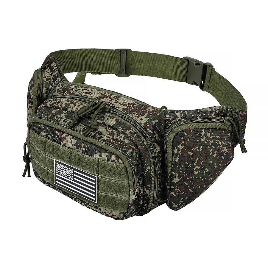 TACTICAL CROSSBODY WAIST BAG RUNNING CYCLING SPORTS BELT POUCH PHONE KEY HOLDER