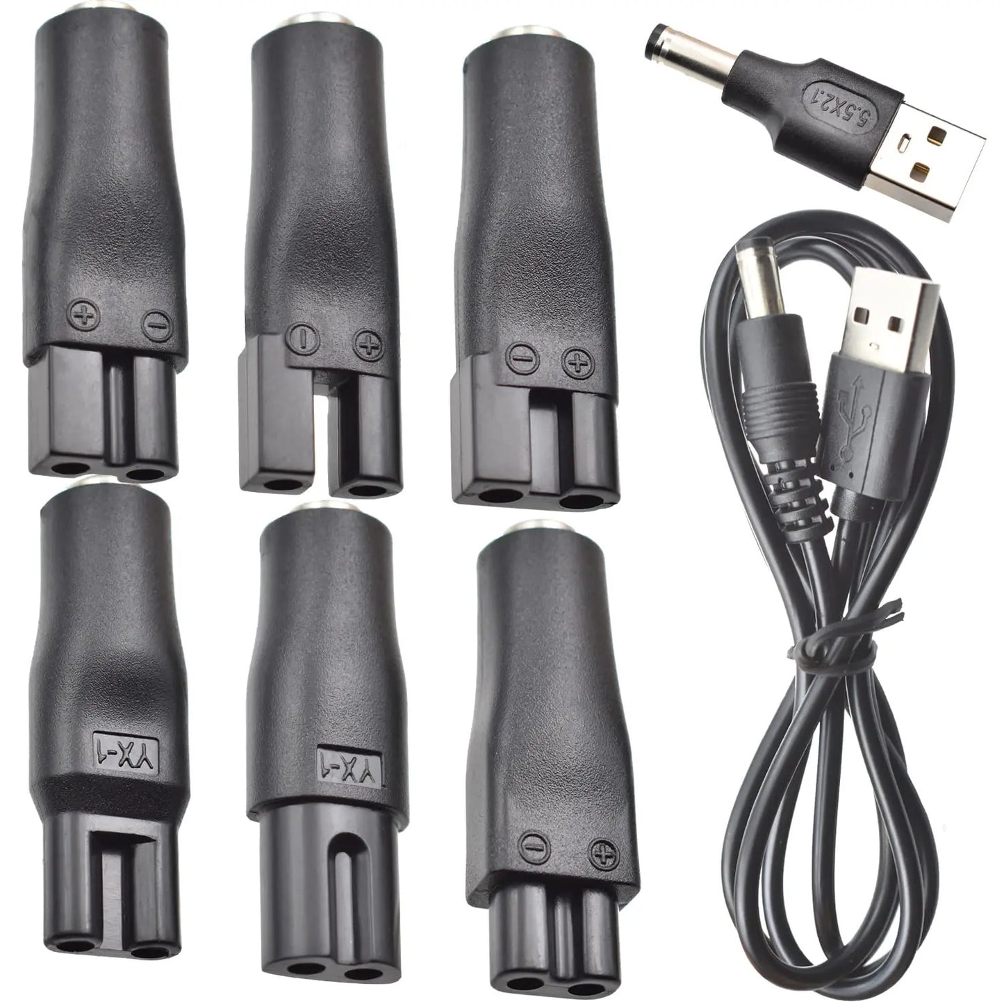 8 PIECE 5V POWER CORD REPLACEMENT FOR SHAVERS USB CONNECTION