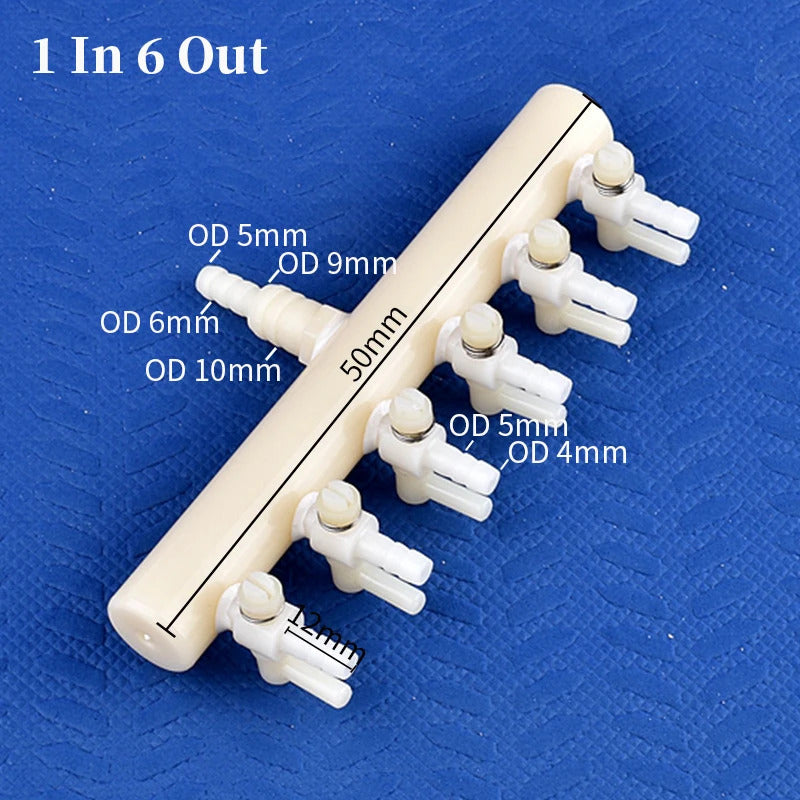 AQUARIUM / POND AIR SPLITTER WITH TAPS