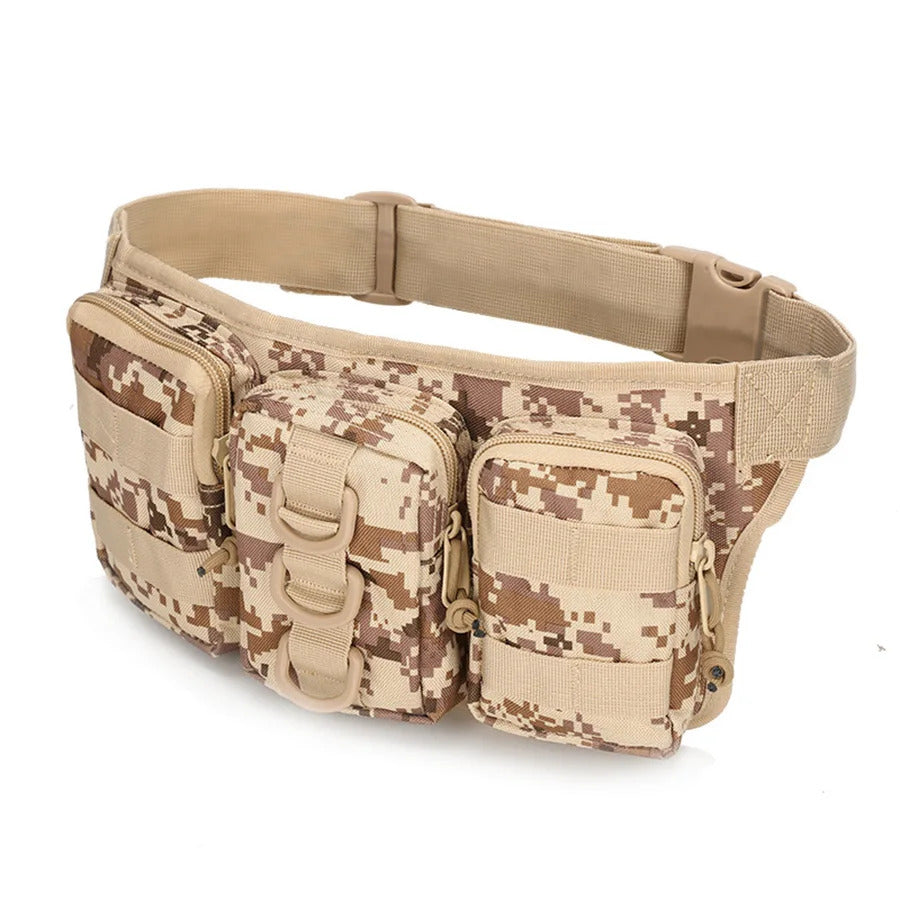TACTICAL WAIST BAG HUNTING MOLLE POUCH TRIPLE POCKET OUTDOOR CAMPING CYCLING