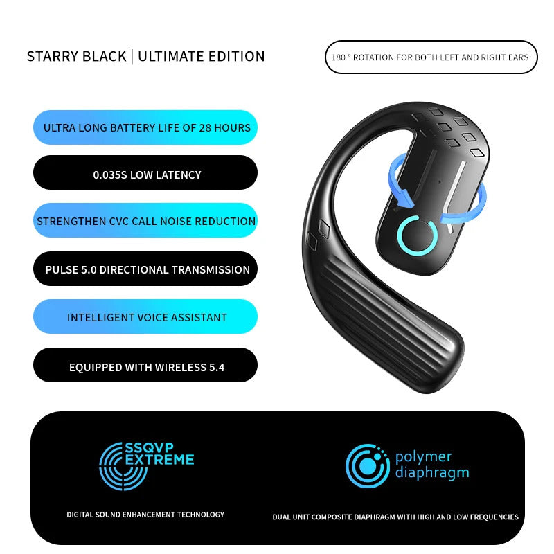 BLUETOOTH 5.4 OPEN WIRELESS EARPHONE WITH CASE